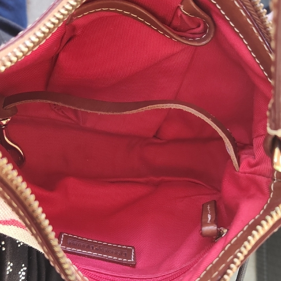 Dooney & Bourke Paint Splatter Canvas Shoulder Bag - Picture 7 of 10